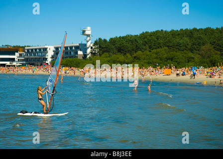 La plage de Pirita Tallinn Estonie Europe Banque D'Images