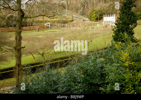 Avis de Painswick Rococo Garden, Gloucestershire, Royaume-Uni Banque D'Images