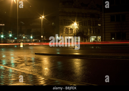 Des traces de l'éclairage de nuit Banque D'Images