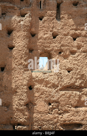 Les ruines de la Palais Badii, Marrakech, Maroc, Afrique du Nord. Banque D'Images