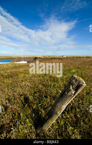 Après-midi d'automne à Morston Quay North Norfolk Banque D'Images