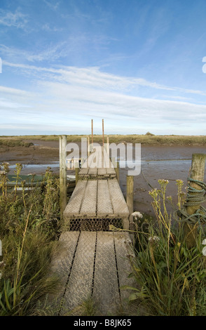 Après-midi d'automne à Morston Quay North Norfolk Banque D'Images