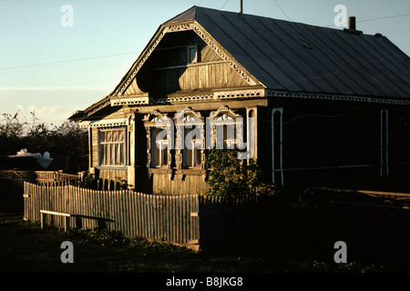 Maison en bois à Suzdal, Russie Banque D'Images