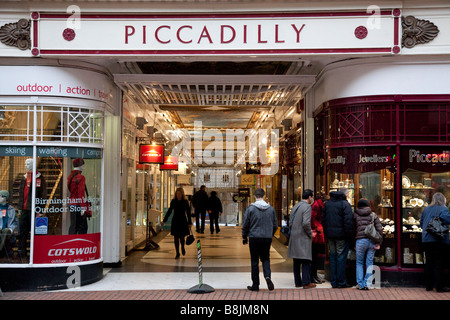Nouvelle Arcade Piccadilly Street Birmingham Banque D'Images