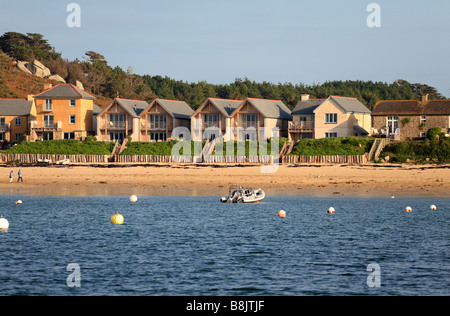 Vue de mer de Flying Boat Club New Grimsby Tresco Penzance Cornwall UK Banque D'Images