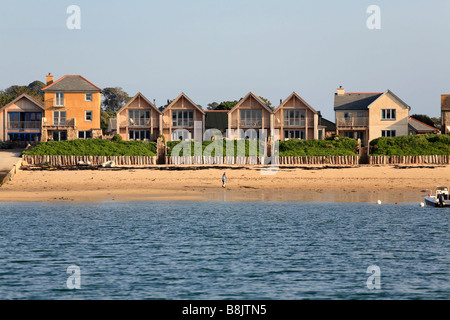 Vue de mer de Flying Boat Club New Grimsby Tresco Penzance Cornwall UK Banque D'Images