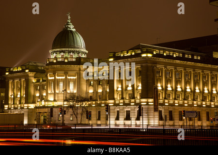 Une image de nuit la Mitchell Library à Glasgow Banque D'Images