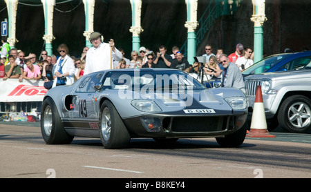 Voiture Ford GT40. Essais de vitesse de Brighton Banque D'Images