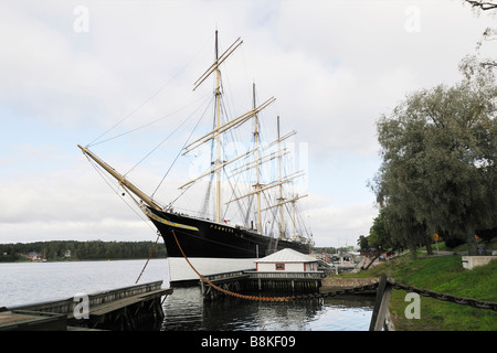 Bateau Musée Pommern à port de Mariehamn Aland Islands FINLANDE Septembre 2008 Banque D'Images