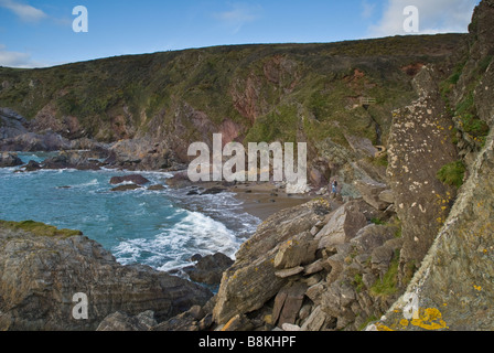 Près du village de Whitsand Bay de Freathy, Cornwall Banque D'Images