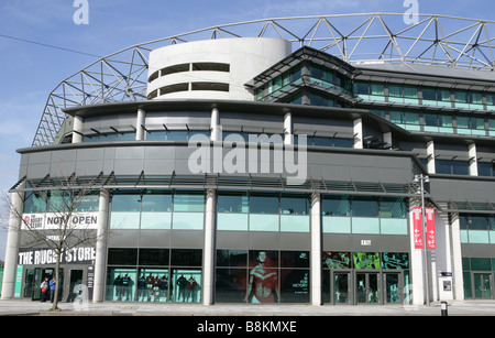 Le stade de Twickenham nouvelle tribune sud rugby shop Banque D'Images