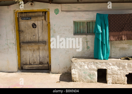 Madurai Tamil Nadu Inde Tidiyan village rural house Banque D'Images