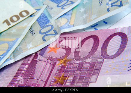 Loi de finances - 500 euros euro note Banque D'Images