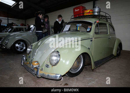 Une coccinelle VW de 1960 sur l'affichage à l'Dubfreeze Volkswagen salon de l'automobile. Banque D'Images