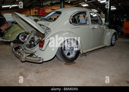 Une coccinelle VW de 1972 sur l'affichage à l'Dubfreeze Volkswagen salon de l'automobile. Banque D'Images