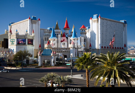 Excalibur Hotel and Casino sur le Strip de Las Vegas, Nevada, USA Banque D'Images