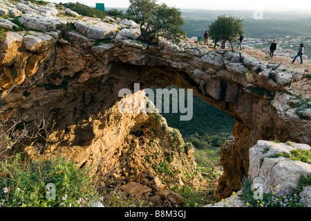 Gamme Adamit Keshet Cave Banque D'Images