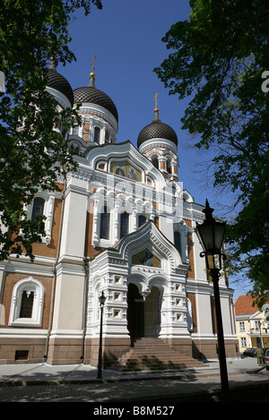 ALEKSANDER NEVSKI CATHEDRAL La colline de Toompea TALLINN ESTONIE 08 Juin 2007 Banque D'Images