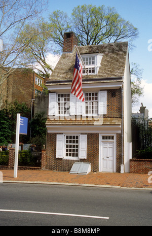 La maison de Betsy Ross à Philadelphie, Pennsylvanie, USA Banque D'Images