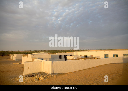 Maison Arabe construite de briques de boue dans Banganarti Old Dongola région au Nil Nubie au Soudan du Sud Banque D'Images