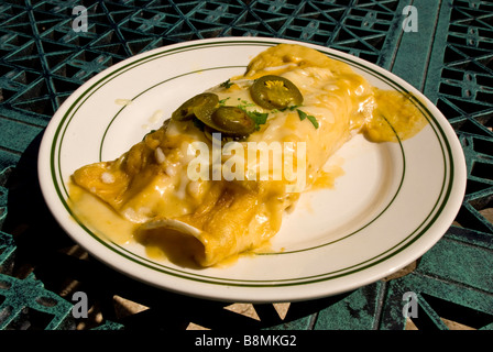 Enchiladas au poulet Suisse tex-mex food San Antonio Texas tx les aliments de la cuisine mexicaine Banque D'Images