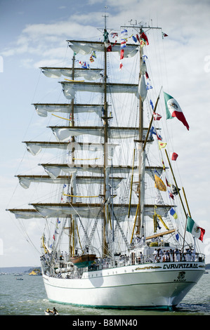 Tall Ships' Races Baltic 2003 Turku. Défilé de voiles, Cuauhtemoc Mexique pour un usage éditorial uniquement. Banque D'Images