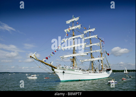 Tall Ships' Races Baltic 2003 Turku. Défilé de voiles, Cuauhtemoc Mexique pour un usage éditorial uniquement. Banque D'Images