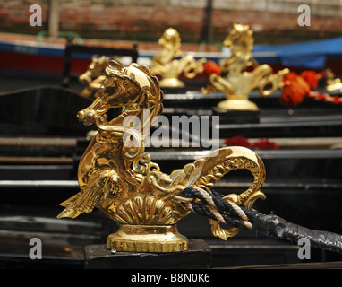 Gondoles de Venise, Italie Banque D'Images