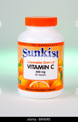 Studio de photo de vitamine C à mâcher Banque D'Images