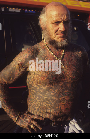 Brooklyn New York Festival Tattoo Coney Island Banque D'Images
