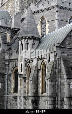 La cathédrale de la Sainte Trinité communément connu comme le Christ l'Église ou la Cathédrale de Christchurch dublin ireland Banque D'Images