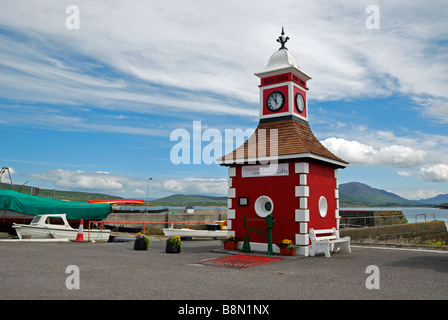 Tour de l'horloge, Sewen, Valentia Island, Co Kerry, Irlande. Banque D'Images