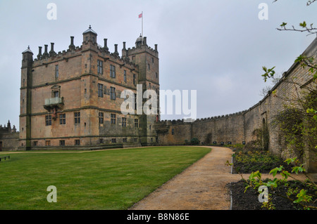 Venus Garden et Château de Bolsover dans la campagne du Derbyshire, Angleterre Banque D'Images