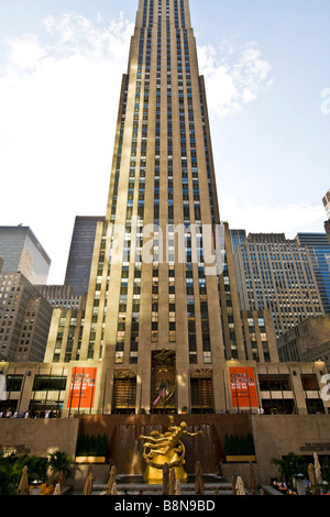 Le Rockefeller Center, construit en 1929 - 1934 Banque D'Images