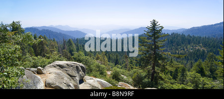 Le Parc National Kings Canyon Panorama, California USA Banque D'Images