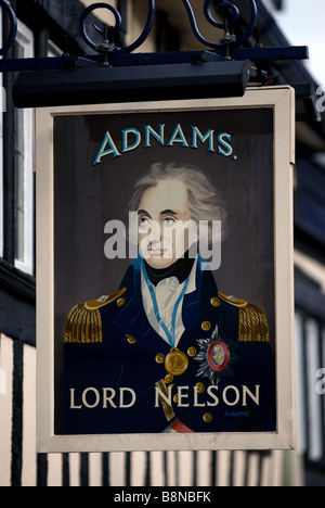 Le Lord Nelson public house, Fore Street, Ipswich, Suffolk, UK. Banque D'Images