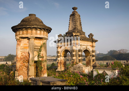 L'Inde Tamil Nadu Chennai St Marys cimetière tombes coloniale historique Banque D'Images