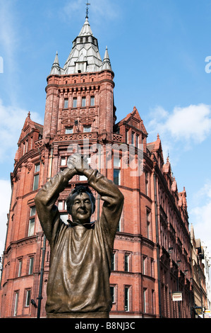 Statue de Brian Clough, Nottingham, Angleterre Banque D'Images