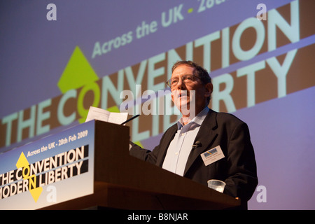 La Convention sur la liberté moderne Londres Angleterre 28 février 2009 Anthony Barnet lors de l'ouverture de la conférence Banque D'Images