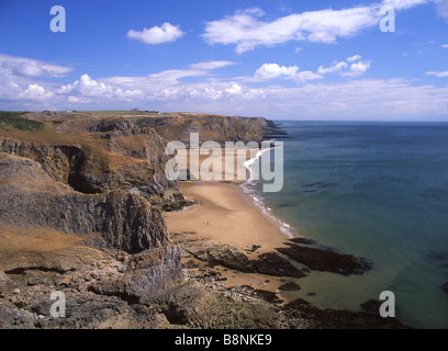 Mewslade Bay près de Rhossili Gower Peninsula South Wales UK Banque D'Images