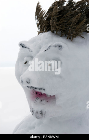 L'ogre bonhomme effrayant visage. Banque D'Images