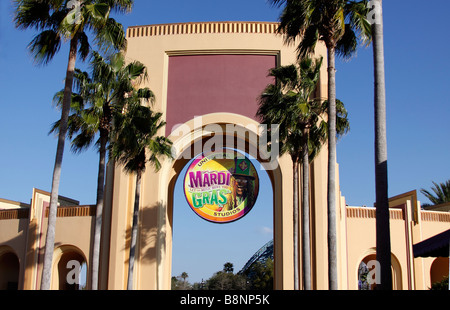 Entrée au parc à thème Universal Studios, Orlando, Floride, USA Banque D'Images