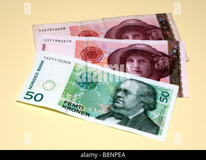 Monnaie de Norvège Banque D'Images
