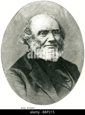 John Russell, 1er comte Russell 1792 1878 Premier ministre whig anglais parlement du Royaume-Uni Banque D'Images