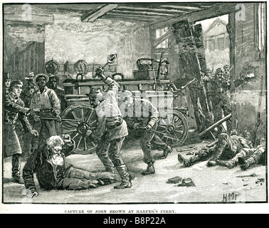 John Brown capture Harper's Ferry 1859 Massacre Pottawatomie esclavage abolitionniste Virginie Banque D'Images