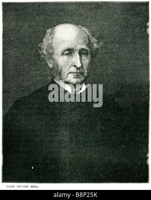 John Stuart Mill 1806 1873 philosophe britannique fonctionnaire économiste politique Membre du Parlement l'utilitarisme Banque D'Images