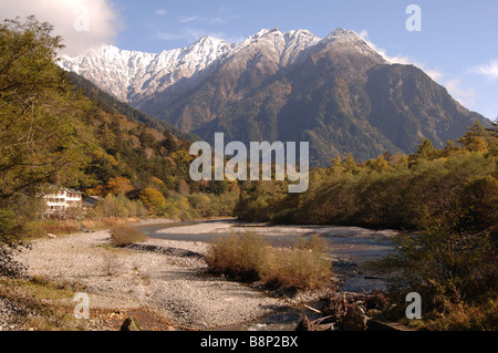 Parc National Chubu Sangaku Japon Banque D'Images