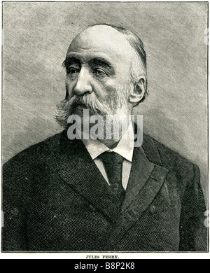 Jules François Camille Ferry 1832 1893 républicain, homme politique français Banque D'Images