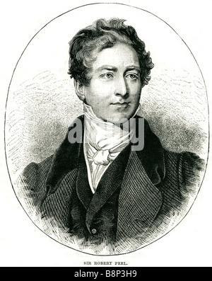 Sir Robert Peel 2ème Baronet 17881850 Le premier ministre conservateur, Royaume-Uni Banque D'Images