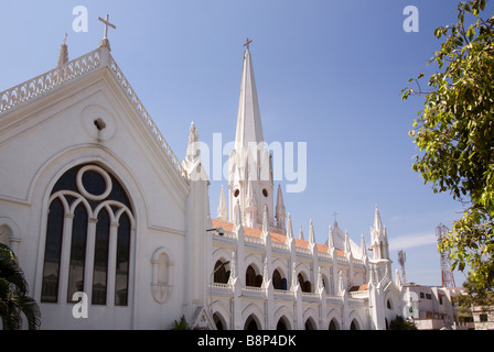 L'Inde Tamil Nadu Chennai Santhome cathédrale basilique catholique Banque D'Images
